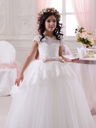 Ivory Ball Gown Sweetheart Floor Length Sleeveless Flower Girl Dress Canada