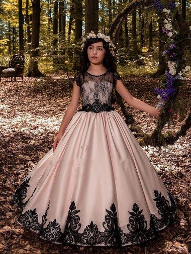 Ivory Ball Gown Sweetheart Neck Sleeveless Flower Girl Dress Canada